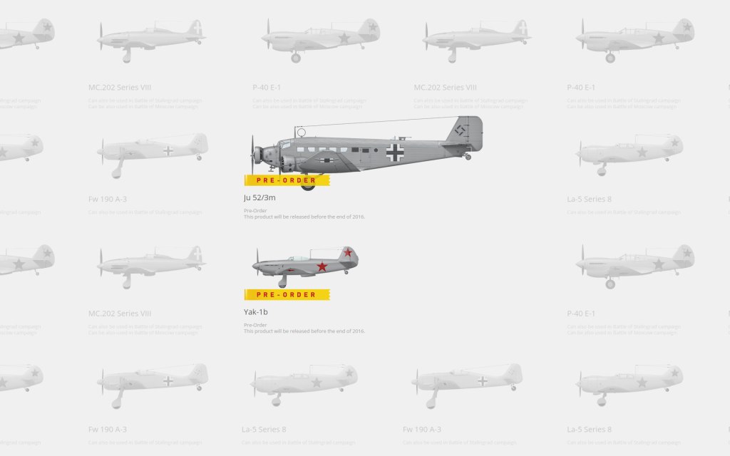 Yak-1B and Ju 52 pre-order goes&nbsp;live