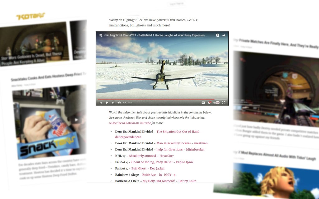 IL-2 gets a mention in a Kotaku highlight&nbsp;reel