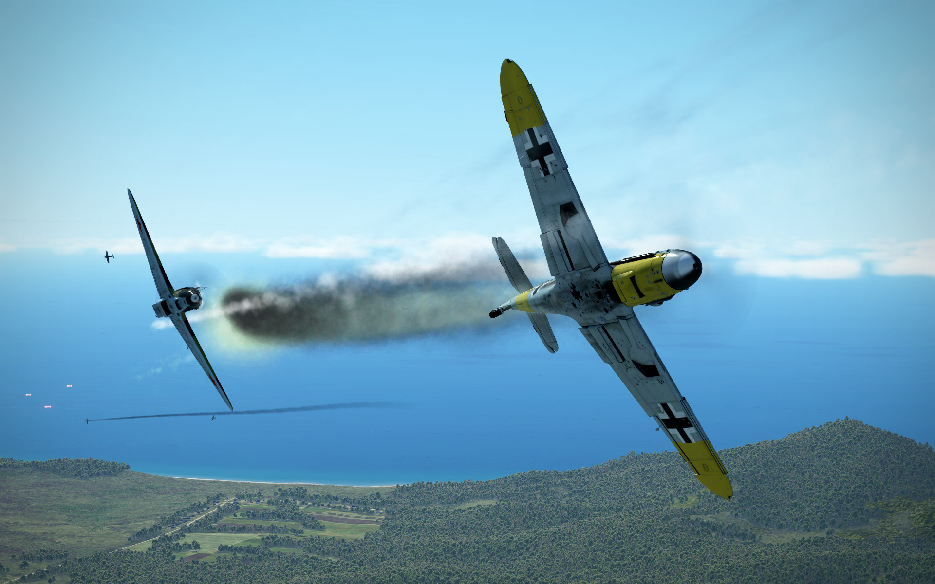 Bf109-dogfight