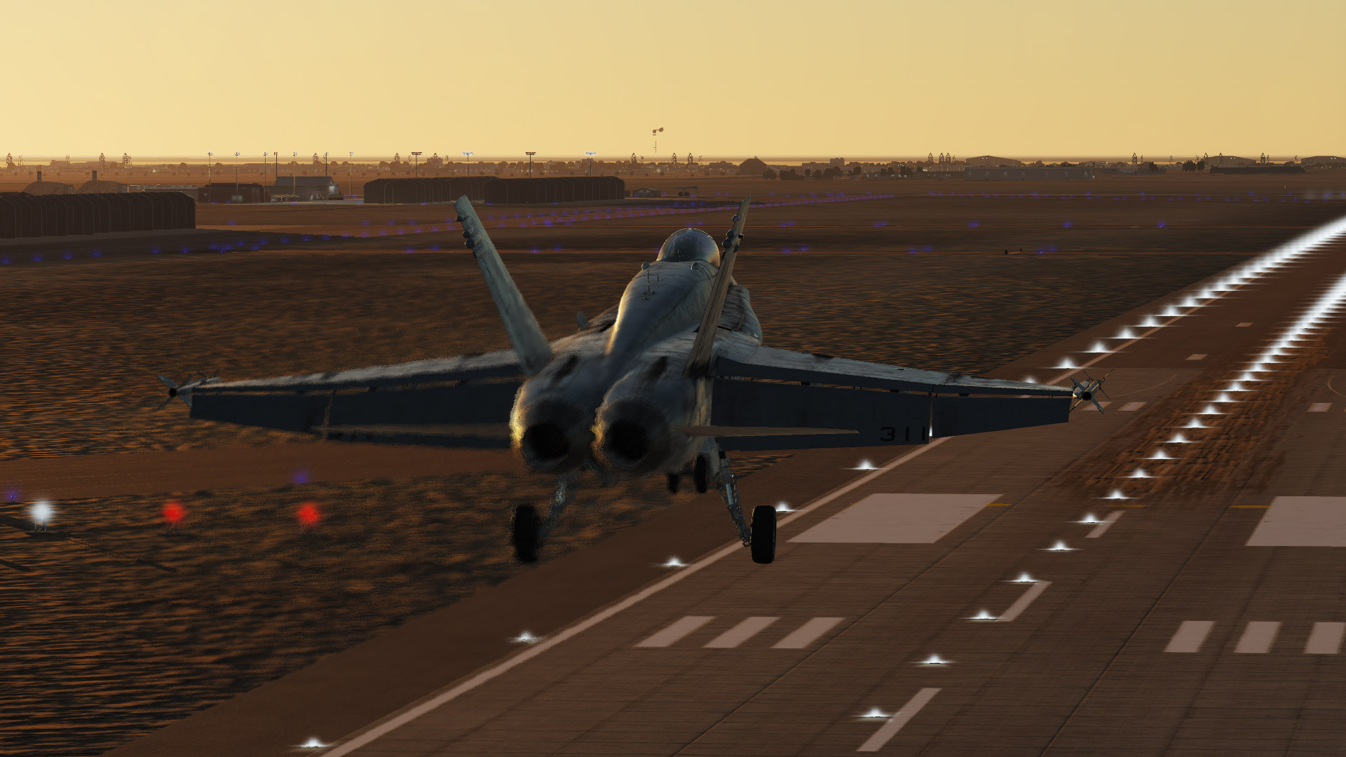 F-18-dusk-landing
