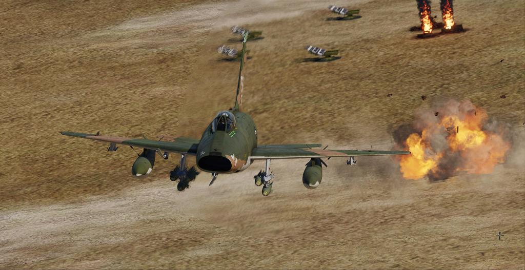 Gun and strike camera preview for Grinnelli Design’s DCS:&nbsp;F-100